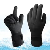 Catime Neoprenhandschuhe Anti-Rutsch, Thermohandschuhe Stoßdämpfend, Neopren Tauchhandschuhe 3mm,...