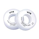 VCE 2 Stück PTFE Dichtband PTFE Band Gewinde Dichtungsband Teflonband Gewindedichtband PTFE Tape,...