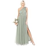 Anaya with Love Damen Womens Ladies Maxi One Cold Shoulder Dress with Slit Split Sleeveless Prom...