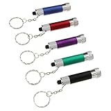 Hemobllo LED Schlüsselanhänger Taschenlampen aus Aluminium Kleine Bunte LED Lichterkette für...