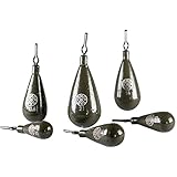 LMAB Tungsten Drop Shot Gewicht Set bleifrei, Tropfen Form, lackiert mit Klemmöse, zum Dropshot...