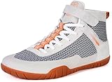 Wrestling Shoes Herren Boxschuh Fitness Sneakers Zero Drop Sohle, beige, 46 EU