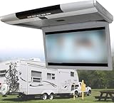 KJHYYPP Auto Overhead-Flip-Down-Monitor, 1080P Video, Auto-Overhead-Player, Dachmontage, 17,3 Zoll...