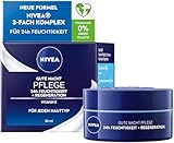 NIVEA Gute Nacht Pflege 24h Feuchtigkeit + Regeneration (50 ml), leichte Nachtpflege für intensive...
