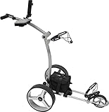 BeeGon Golf Elektro-Golftrolley GT-X300 Pro Silbergrau mit 33Ah-Blei-Akku