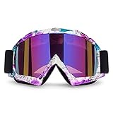 4-FQ Motorradbrille ATV Brille Motocross Brille Winddicht Dirt Bike Brille Staubdicht Off Road...