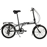Bounty Citylite Faltrad | Leichter Aluminiumrahmen | 6-Gang Shimano Schaltung mit Revo Shifters |...