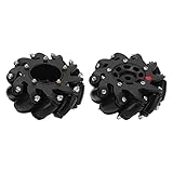 WGFOIP 60 Mm Omnidirektionales Rad mit Hoher Reibung für Intelligentes Roboterauto, Stabile...