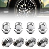 Radmuttern M12x1,5, 8 Stück Universal Radmutter Chrom Radmutterkappen Geschlossen Kegelbund 60°...
