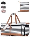Lekesky Reisetasche Damen 80L Faltbare Reisetasche Weekender Sporttasche mit Schuhfach, wasserdichte...