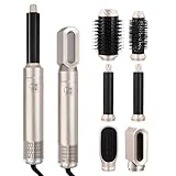 Litinliv 6 In 1 Lockenstab,Hairstyler 6 in 1 Hair Styler set,Lockenstab Warmluft Curler,1000W...
