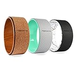 Premium Yoga Wheel - Hilfsmittel bei Yoga-Übungen | Holz-Kork Rad