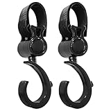2 Stück Kinderwagen Haken für Wickeltaschen, Kinderwagenhaken Taschenhaken, Anhänger für...