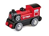 Hape Eisenbahn Batteriebetriebene Lokomotive Nr. 1, mit Licht und Ton, durch Magnete spielend...