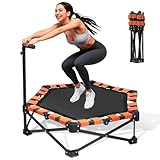 Viugreum Fitness Trampolin, Klappbares Minitrampolin Belastung 150kg, Jumping Fitness Trampolin...