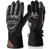 IRON JIA'S Winter Motorradhandschuhe, Wasserdicht Winddicht Leicht und Warm Touchscreen Handschuhe...