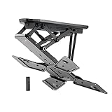 GUODDM Elektrische, Motorisierte TV-Halterung – Deckenhalterung for LCD-Monitore, 0–90°...