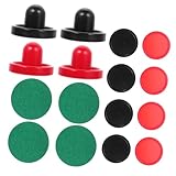 Abaodam Air Hockey Pucks und Pushers Ersatzteile für Tischspiel Langlebige Airhockey Tisch Zubehör...