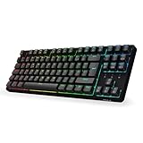 CIY X77 Mechanische Gaming Tastatur丨88 Tastaten QWERTZ Layout丨Programmierbare RGB丨Drei...