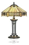 Casa Padrino Tiffany Tischleuchte Durchmesser 40cm, Höhe 59cm Mod11 Mosaik Leuchte Lampe...