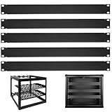 1U Rack-Montage-Blindplatten-Set, 5 Stück Metall-Füllplatten für 48,3 cm...