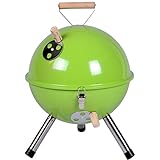 Nexos YG00263_G Mini Grill Kugelgrill Holzkohlegrill für Garten Terrasse Camping Festival Picknick...