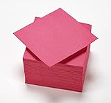 Le Nappage - Papierservietten Tex Touch - Farbe Pink - FSC®-zertifizierte Servietten - Recycelbar...