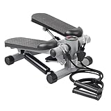 PORTENTUM Mini Stepper für Zuhause mit Widerstandsbändern und LCD-Display 5 Funktionen —...