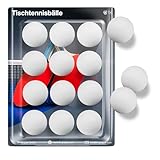 TK Gruppe Timo Klingler 12x Tischtennisbälle Ball Bälle weiß Set Tischtennisball 40 mm Ping Pong...