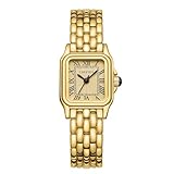 CHEETAH Armbanduhr Damen Kleine Analoge Quarz Uhr Damen mit Vintage-Armband, Rechteckiges Gehäuse,...