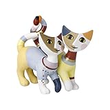 Goebel Katzenpaar Luca e Sofia von der Künstlerin Rosina Wachtmeister aus Biskuit-Porzellan,...