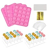 MOAMUN 304-teiliges Cake-Pop-Maker-Set mit 2 Cake-Pop-Ständern, 2 Silikonformen, 300...