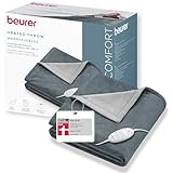 Beurer HD 75 Dark Grey Heizdecke, kuschelig weiche Wärmezudecke, 6 Temperaturstufen,...