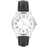 Vicloon Damenuhr, Damen Analog Quarz Uhr mit Leder Armband, Uhren Damen Einfache Business Klassische...