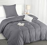 Utopia Bedding Bettwäsche 135x200 Set - Mikrofaser Bettbezug 135x200 cm + 1 Kissenbezug 80x80 cm -...