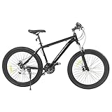 Kaichenyt 26 Zoll Mountainbike, 21-Gang Fahrräder MTB Siebenteiliges Positionierschwungrad...