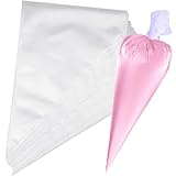 XFentech 100 Stück Spritzbeutel Einweg - Profi Einweg Transparent Spritzbeutel, Mittel Spritzbeutel...