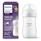 Philips AVENT Natural Response Babyflasche – Babyflasche, 260 ml, für Neugeborene ab 1 Monat,...