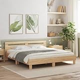 Faroom Holzbett Futonbett Bett 180x200 cm mit Lattenrost & Kopfteil, Bettrahmen Holzwerkstoff...