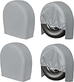 4 Stück Reifenabdeckung, Reifenabdeckung Auto für Gesamtrad Durchmesser 61-66 cm UV wasserdichte...