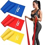 Haquno 3 Pack Exercise Resistance Bands Set with 3 Resistance Levels-1.5M/1.8M/2M Exercise Bands...