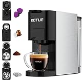 KOTLIE AC-513K 4 in 1 Kapsel Kaffeemaschine für Nespresso Original/Dolce Gusto/Mischkaffee/ESE...