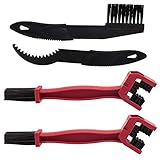 4 Stück wiederverwendbare Kunststoff-Motorrad-/Fahrradketten-Reinigungsbürsten,...