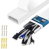 shinfly TV Kabelkanal 0.4m – PVC Kabelschacht zur Kabelabdeckung Wand, 1~10 Kabel Verstecken,...