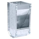 Agrarflora Kaninchen Futterautomat 1,5kg - verzinkter Futtertrog mit 1 Fach - robuster Futterspender...