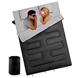 ZHUMCCY Doppelschlafsack,Erwachsene Schlafsack | Leichtes Schlafzubehör Für Outdoor Bergwandern...