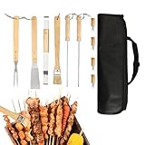 Grillzubehör Für Draußen - 10 teiliges Camping Grill Set Kochgeschirr | Grillutensilien aus...