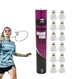Badminton-Federbälle, natürliche, konsistente Flugbahn, Ausdauer, Leistung, Zuverlässigkeit, 12...