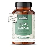 Alpha Foods | Verdauungsenzyme Komplex | mit Bromelain, Lipase, Amylase und Laktase | Digestive...