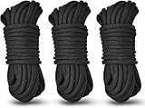 8mm Baumwollschnur 3Pack Baumwollseil 10m/Rolle - Baumwollkordel weich und strapazierfähig...